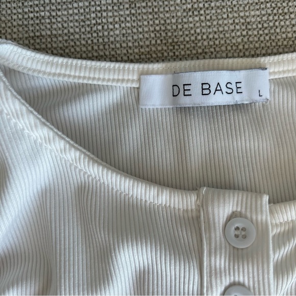 NWOT De base full sleeves buttoned shirts, tops, blouse, Small, white - Picture 5 of 7